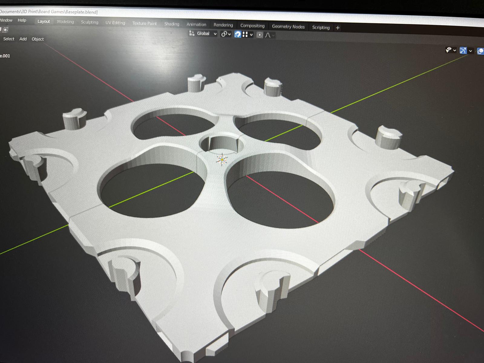 Close up of 3d printer nozzle working on a project
